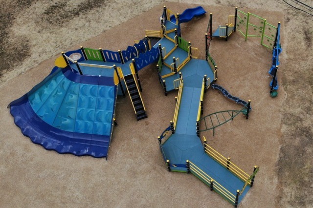 浜山運動公園複合遊具設置工事の画像